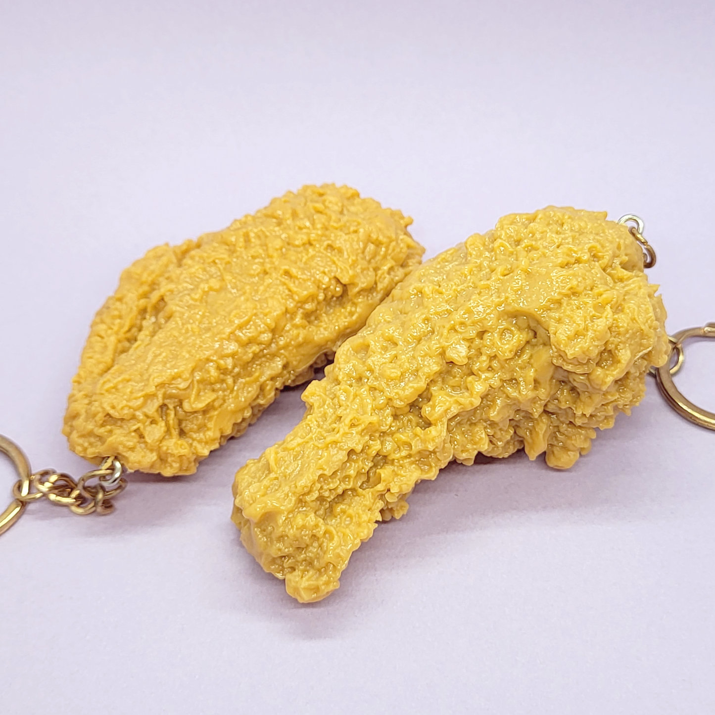 Realistic Fried Chicken Imitation Keychain