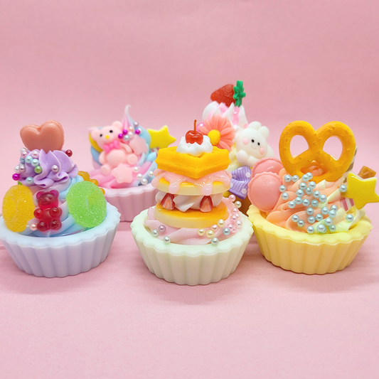 Cute Sweet Dessert Cupcake Keychain