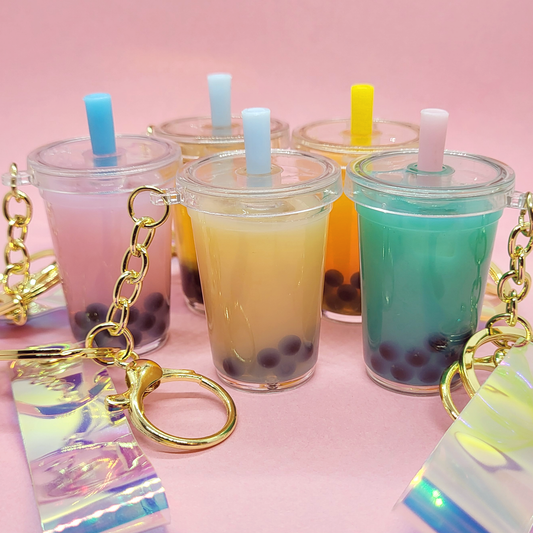 Bubble Tea Boba Liquid Keychain