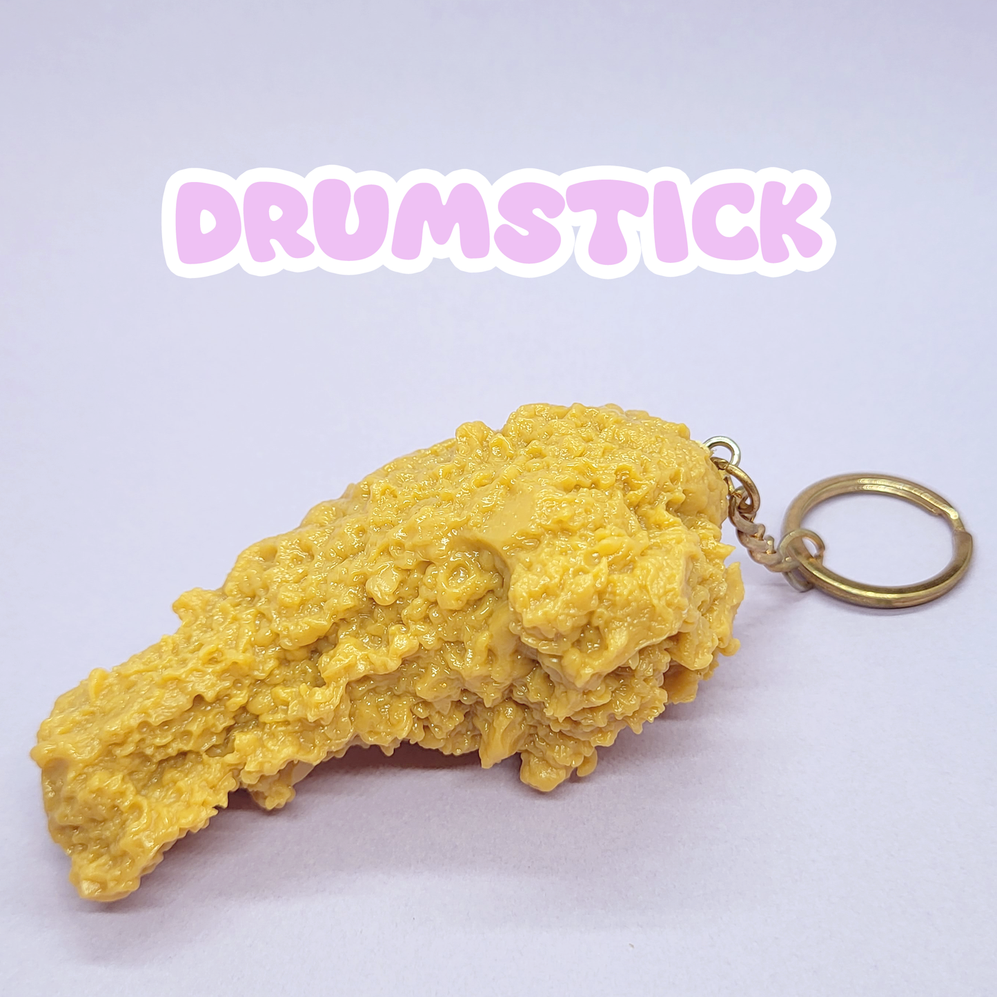 Realistic Fried Chicken Imitation Keychain