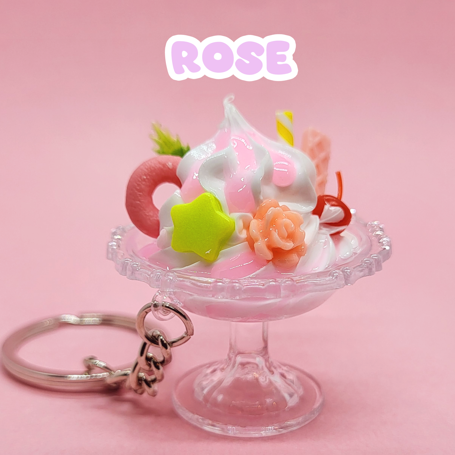 Yummy Creamy Sundae Keychain