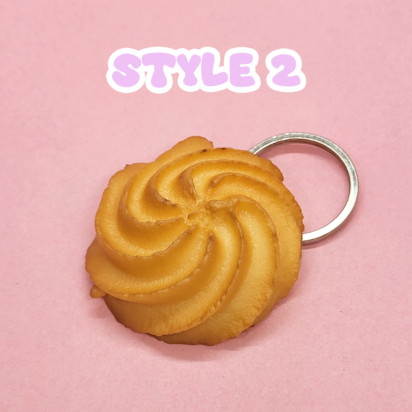 Butter Cookie Biscuits Keychain