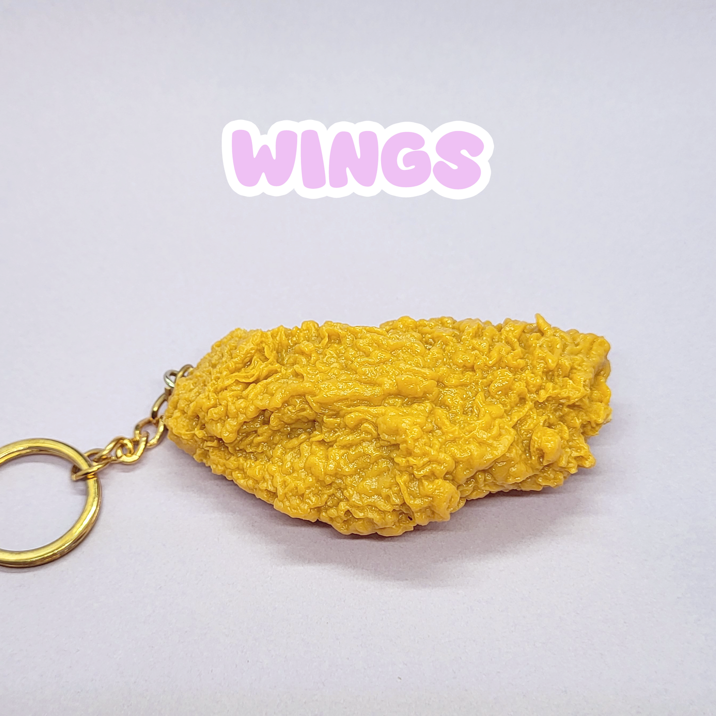 Realistic Fried Chicken Imitation Keychain