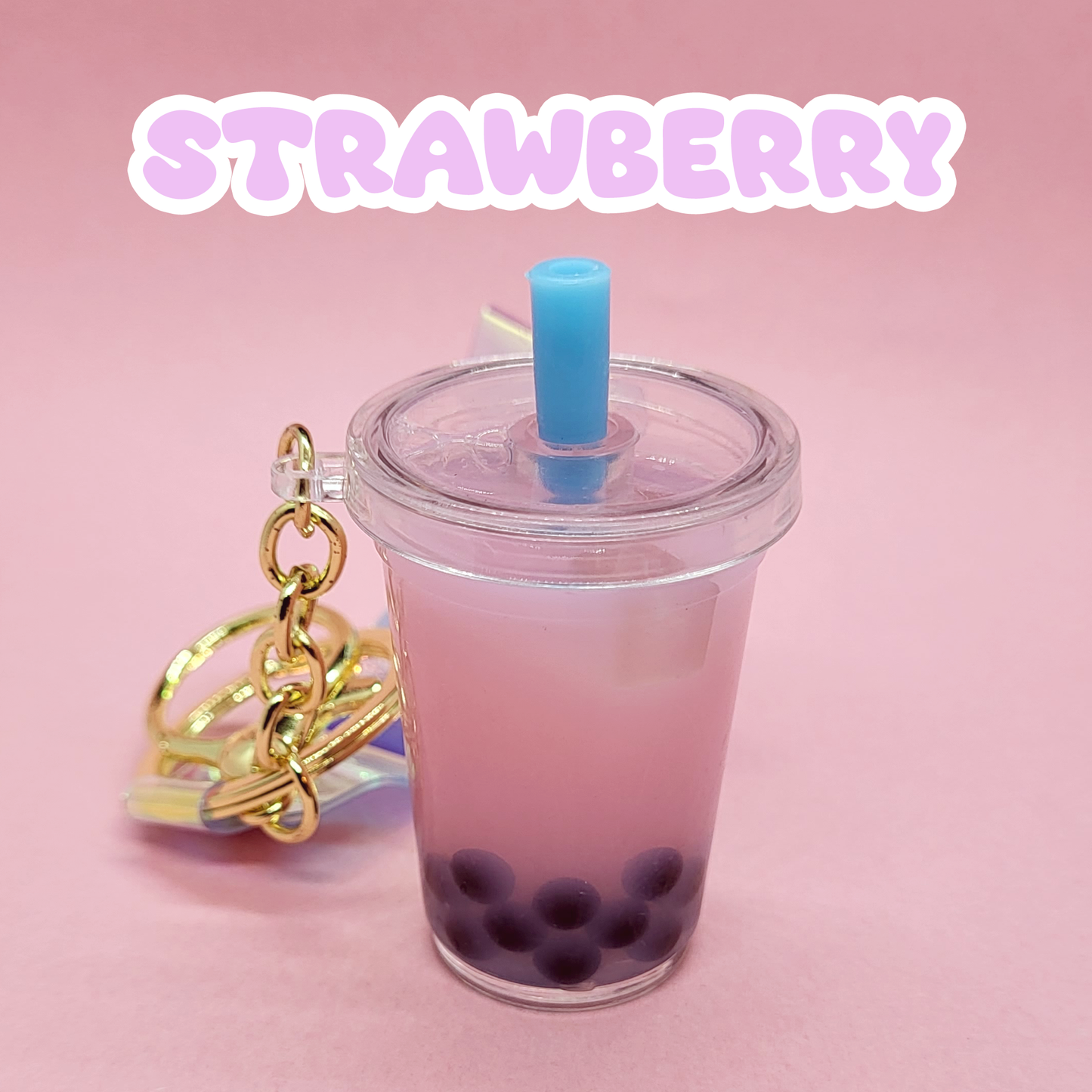 Bubble Tea Boba Liquid Keychain