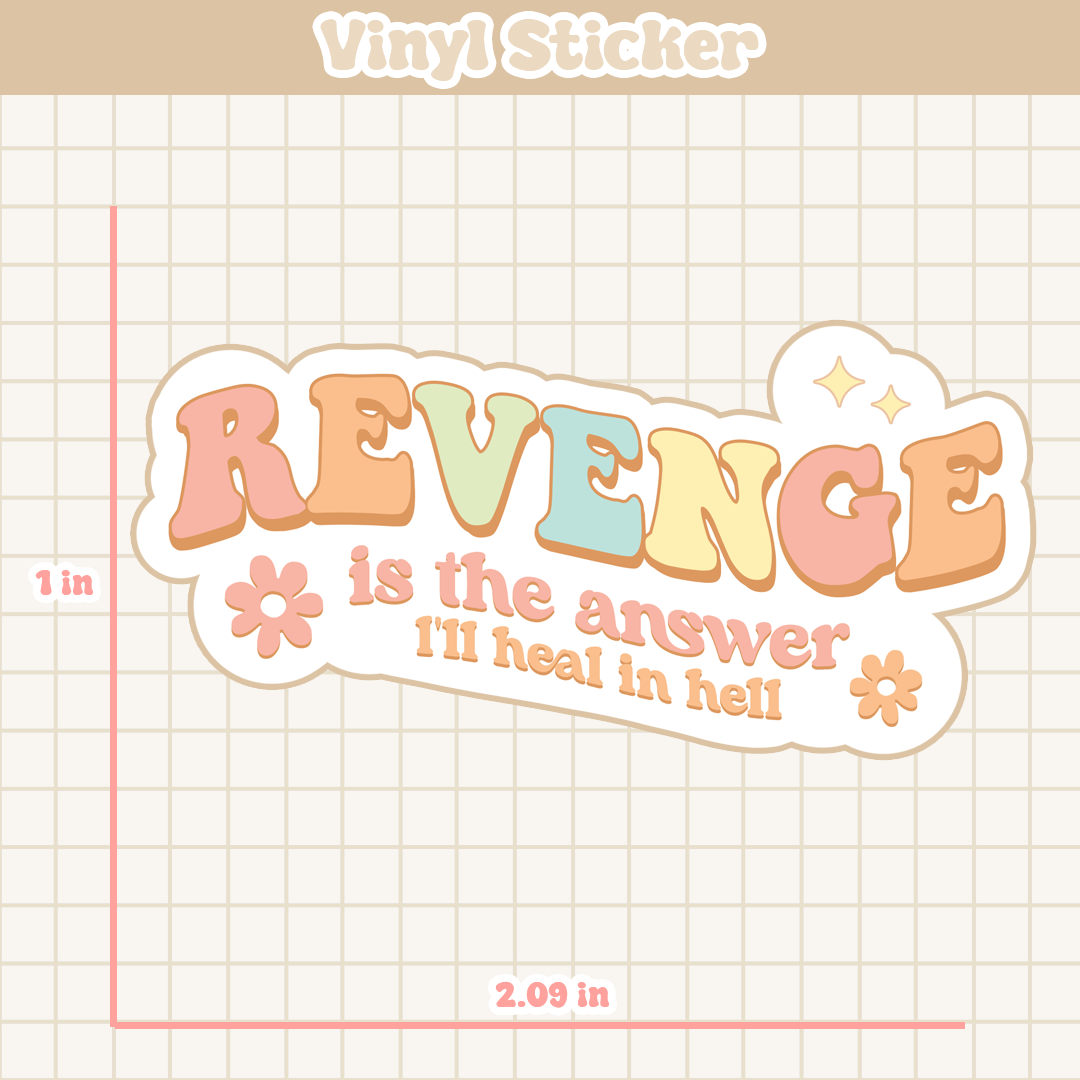 Revenge Is The Answer | Sticker