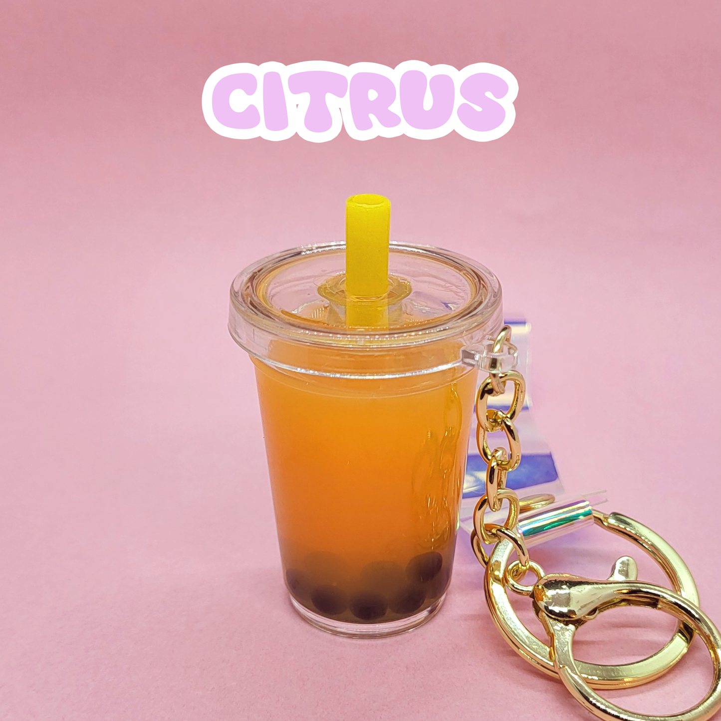 Bubble Tea Boba Liquid Keychain