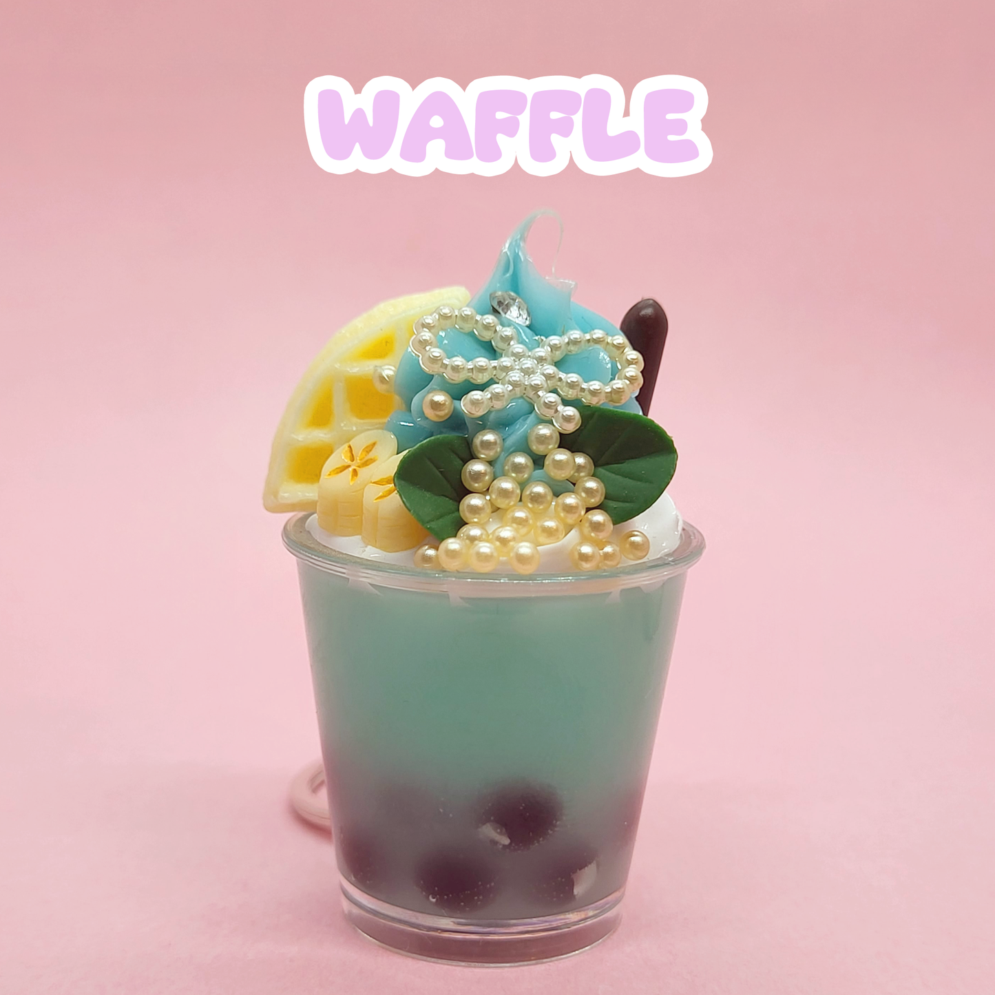 Premium Bubble Tea with Ice Cream Topping