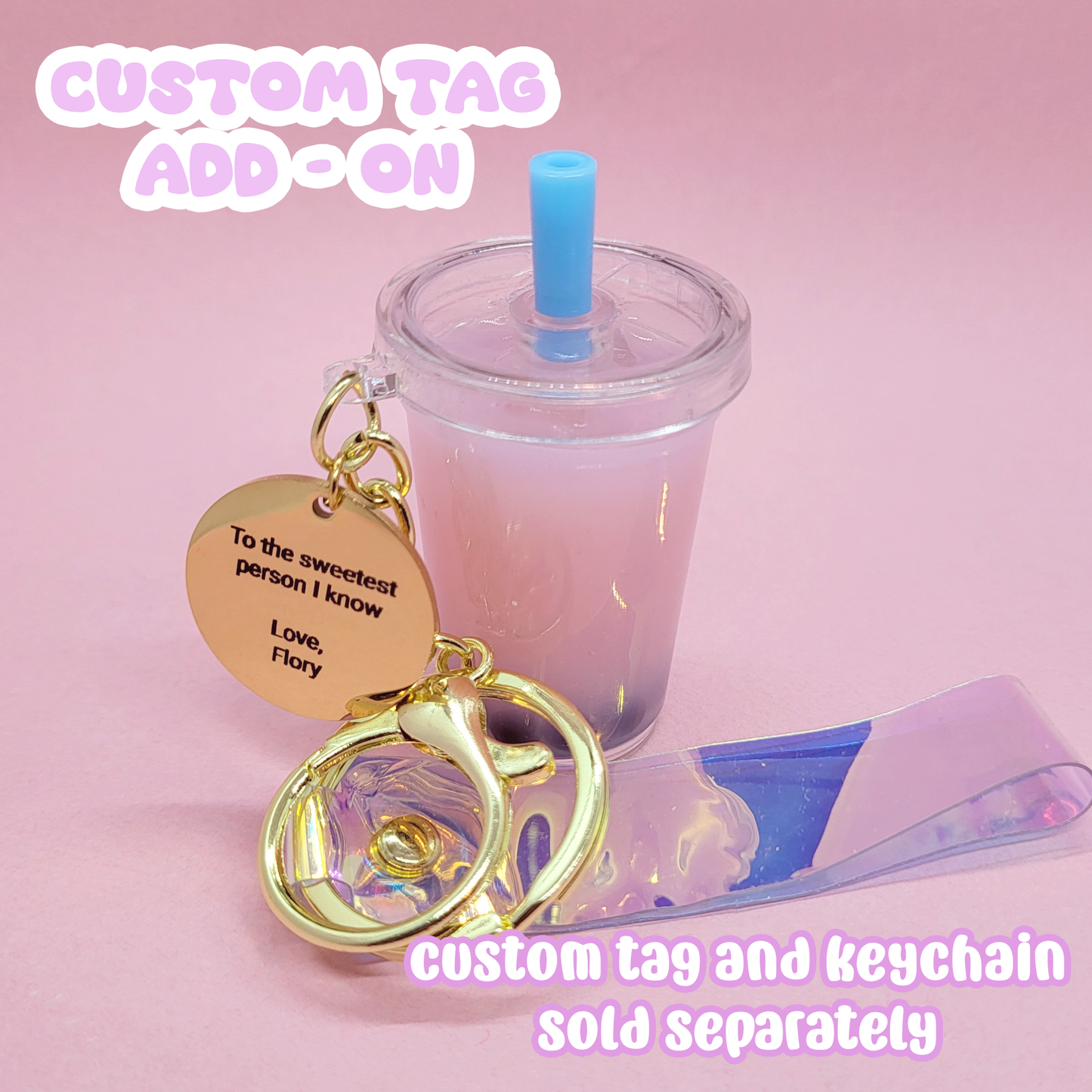 Bubble Tea Boba Liquid Keychain